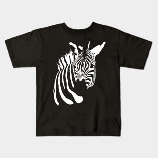 Zebra Negative Space T-Shirt Kids T-Shirt